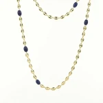 Lapis Lazuli Bean Necklace