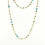 Turquoise Bean Necklace