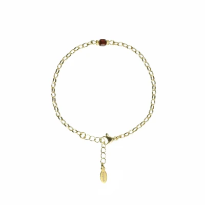 Garnet Bracelet - 4 mm