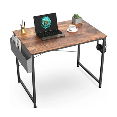 31.5 inch Computer Desk with Non-Woven Storage Bag, Office Work Desk for Small Spaces, Writing Study, Industry Modern Table for Bedroom, Home, Office